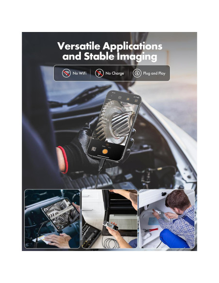 Cámara Endoscópica USB Anykit 2.99m HD con 8 Luces LED