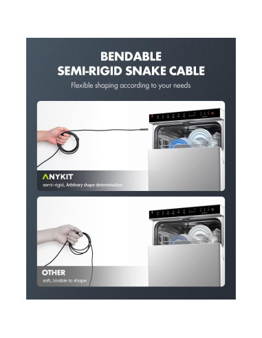 Cámara Endoscópica USB Anykit 2.99m HD con 8 Luces LED