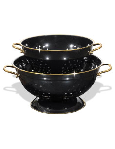 Set de Coladores de Metal BeFare 2 Piezas 3 y 5 Cuartos