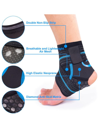 Férula de Tobillo Nvorliy AquaFlex Pro - Compresión Acuática