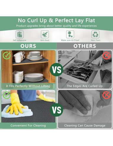 Forro Adhesivo para Estantes Polrios Lora 30x300 cm Gris