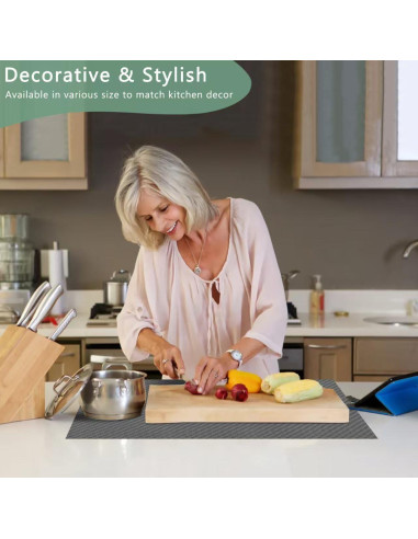 Forro Adhesivo para Estantes Polrios Lora 30x300 cm Gris