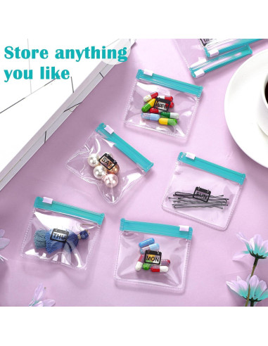 Juego de 29 Bolsas Reutilizables para Pastillas WILLBOND Verde