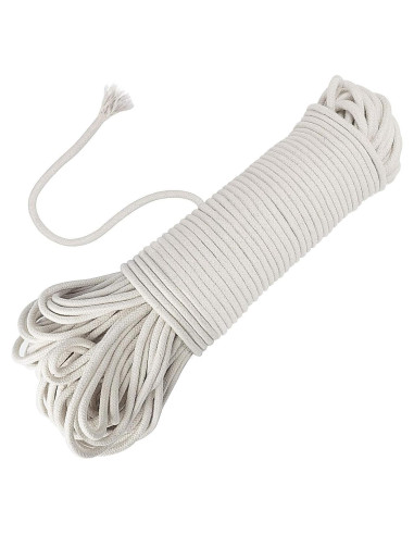 Cuerda de Algodón Natural Blanca 50m 0.64cm ZEONHEI