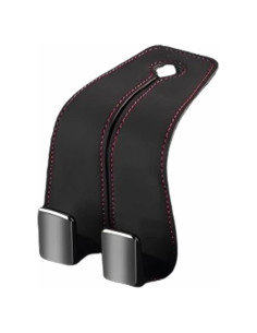 Gancho Doble para Respaldo de Asiento de Coche CONEATI - Almacenamiento Negro