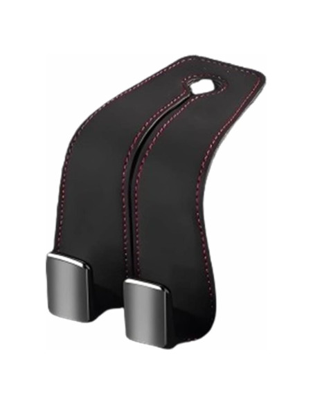 Gancho Doble para Respaldo de Asiento de Coche CONEATI - Almacenamiento Negro