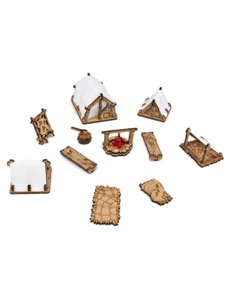 Set de Campamento de Aventureros TowerRex para D&D