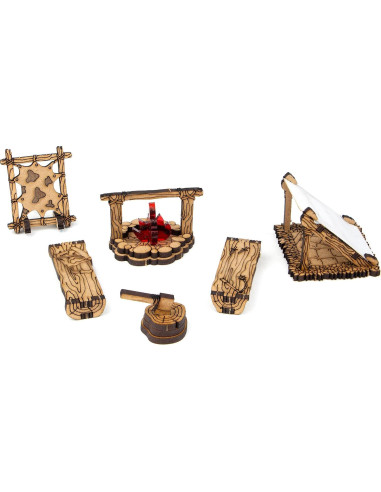 Set de Campamento de Aventureros TowerRex para D&D