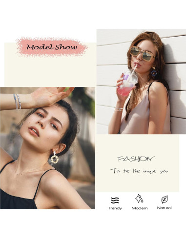 Kit de Pulseras de Amistad ADIIL 7200 Piezas 24 Colores 6mm