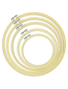Set de 5 Aros de Bordado Cldamecy de Bambú 13-26 cm