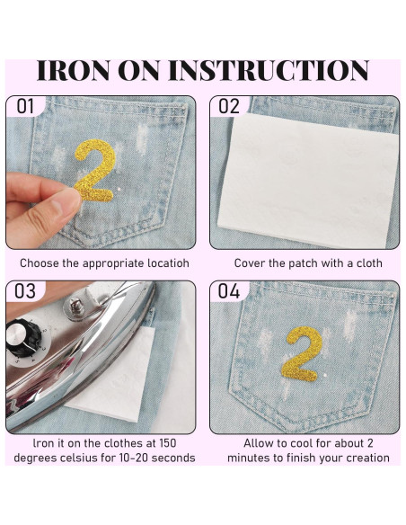 Parche Termoadhesivo Letras Brillantes FR - 52 Pcs Negro