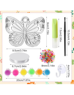 Kit de Manualidades Nlicrst 32 Piezas Mariposa DIY 2