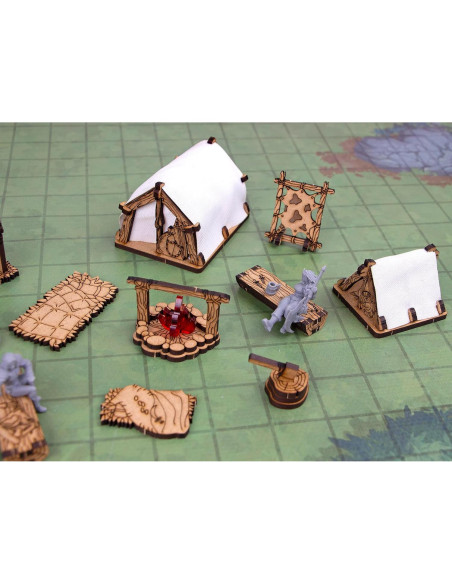 Set de Campamento de Aventureros TowerRex para D&D
