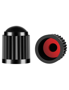 Tapa de Válvula de Neumático HZJD Negra 25PCS para Coches y Bicicletas