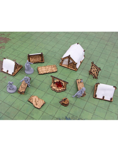 Set de Campamento de Aventureros TowerRex para D&D