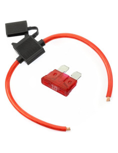 Soporte de Fusible Inline ATC VOODOO 10A 8 Gauge Resistente al Agua