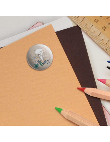 Stickers Puffy Pinky y El Cerebro - 16 Stickers 3D Coloridos