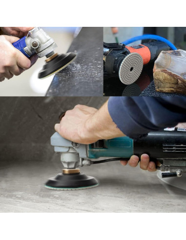 Kit de Almohadillas de Pulido AxPower 13 Piezas 4" para Granito