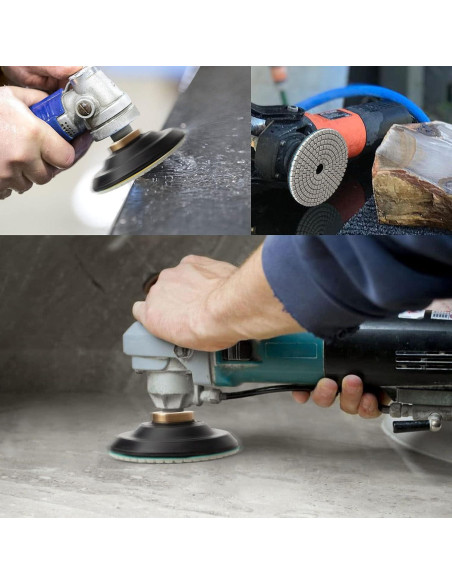 Kit de Almohadillas de Pulido AxPower 13 Piezas 4" para Granito