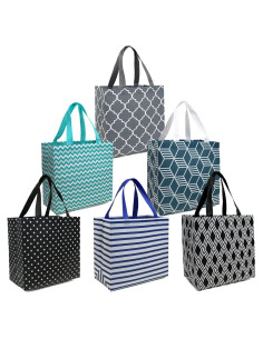 BeeGreen 6 Bolsas de Compras Reutilizables Plegables 33x33 cm