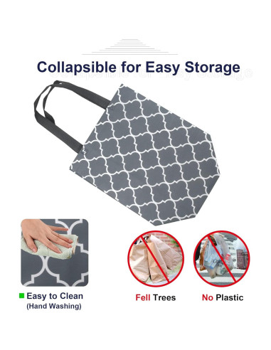 BeeGreen 6 Bolsas de Compras Reutilizables Plegables 33x33 cm