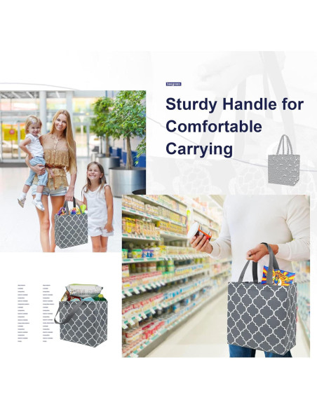 BeeGreen 6 Bolsas de Compras Reutilizables Plegables 33x33 cm