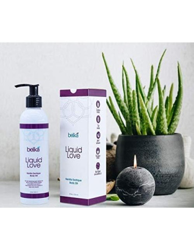 Aceite Corporal Liquid Love Belka 236.6 ml Vainilla Vegano