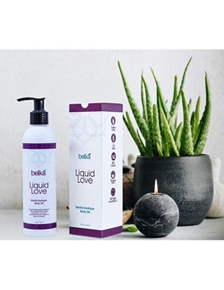 Aceite Corporal Liquid Love Belka 236.6 ml Vainilla Vegano