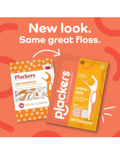 Palillos de Hilo Dental Plackers Orthopick para Frenos - 36 Unidades 2