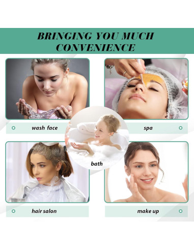 Gorras de Ducha Desechables Leyndo 1000 Pcs Impermeables