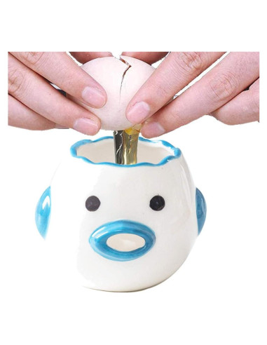 Separador de Yemas de Huevo ZOSTLAND Cerámica Azul 5cm