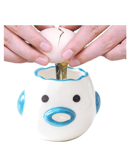 Separador de Yemas de Huevo ZOSTLAND Cerámica Azul 5cm