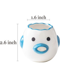 Separador de Yemas de Huevo ZOSTLAND Cerámica Azul 5cm 2