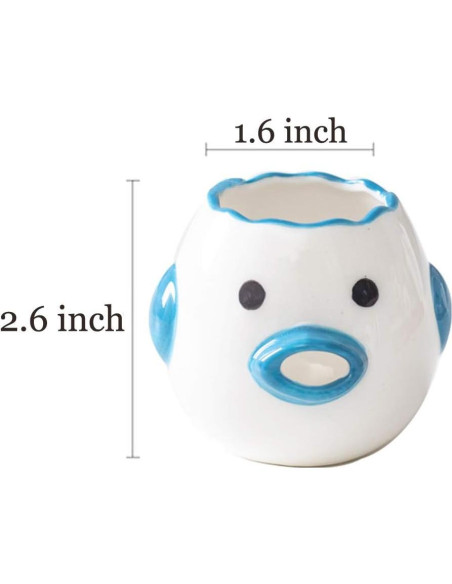 Separador de Yemas de Huevo ZOSTLAND Cerámica Azul 5cm