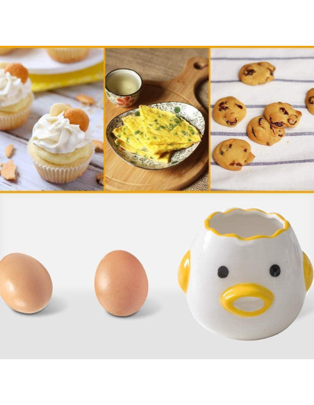 Separador de Yemas de Huevo ZOSTLAND Cerámica Azul 5cm