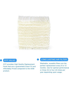 Filtro de Humidificador Super Wick 1043 TOMOON para Essick Air 2