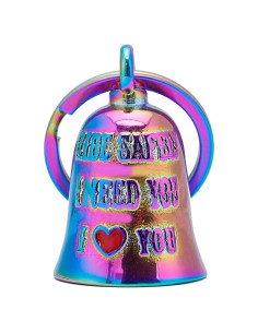 Campana de Motocicleta CYZBTBl 3D Arcoíris - Seguridad y Suerte