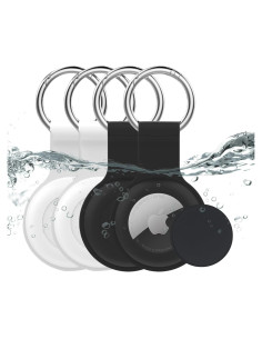 Soporte Impermeable Wtyssn para AirTag 4 Pack - Silicona Suave