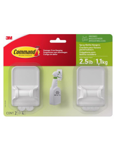 Soporte para Botellas de Spray Command - 2 Soportes Blancos, 1.13 kg