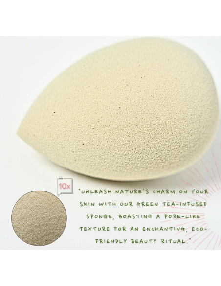 Esponja de Maquillaje Ecológica Bumfuzz - Té Verde 1 Cuenta
