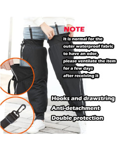 Calentadores de Pierna Impermeables SIQITECHNO 70 cm Invierno 2