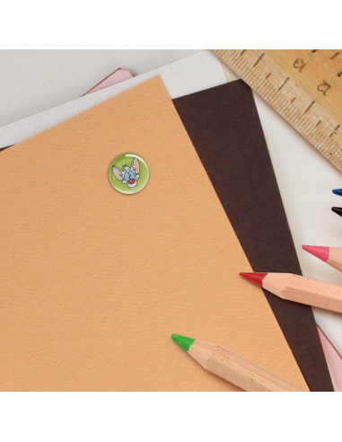 Stickers Puffy Pinky y El Cerebro - 64 Stickers 1.27 cm