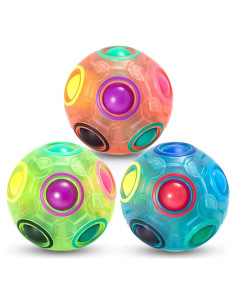 Bola de Rompecabezas Arcoíris Vdealen 7 cm - Juguete Fidget