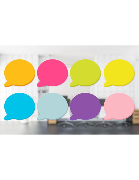 Notas Adhesivas Bubble TKTB 7.6x7.6 cm, 8 Bloc, Color Brillante