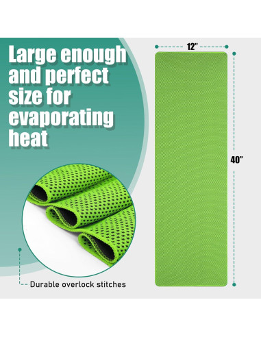 Toallas Refrigerantes Haoteey 30 Piezas 101.6x30.5cm