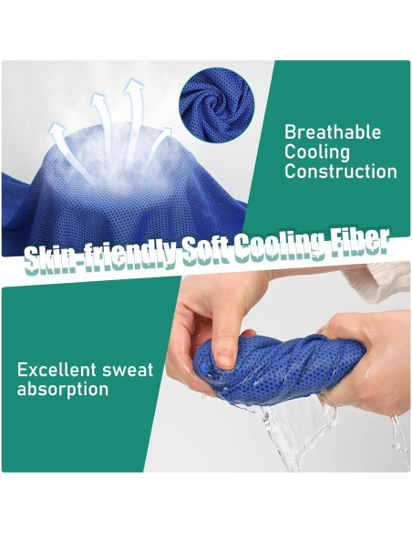 Toallas Refrigerantes Haoteey 30 Piezas 101.6x30.5cm