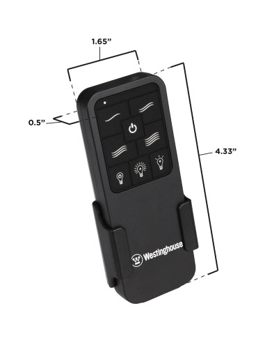 Control Remoto para Ventilador de Techo Westinghouse 7787900 Negro