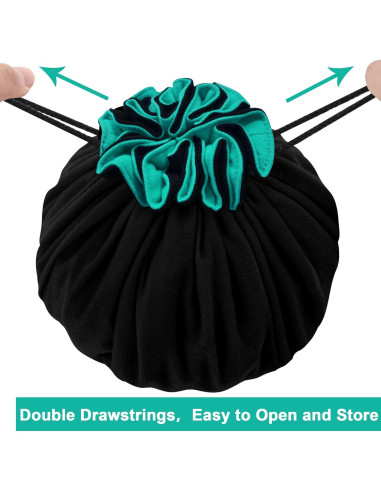 Bolsa Grande para Dados SIQUK 300 Dados Negro y Cian