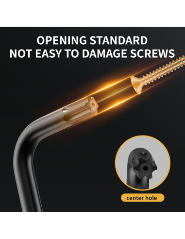 Juego de Llaves Torx 9 Piezas GRENPRO T10-T50 Acero CR-V