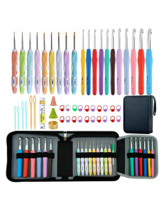 Conjunto de Ganchillos Ergonómicos Mdoker 21 Piezas 0.8-10mm